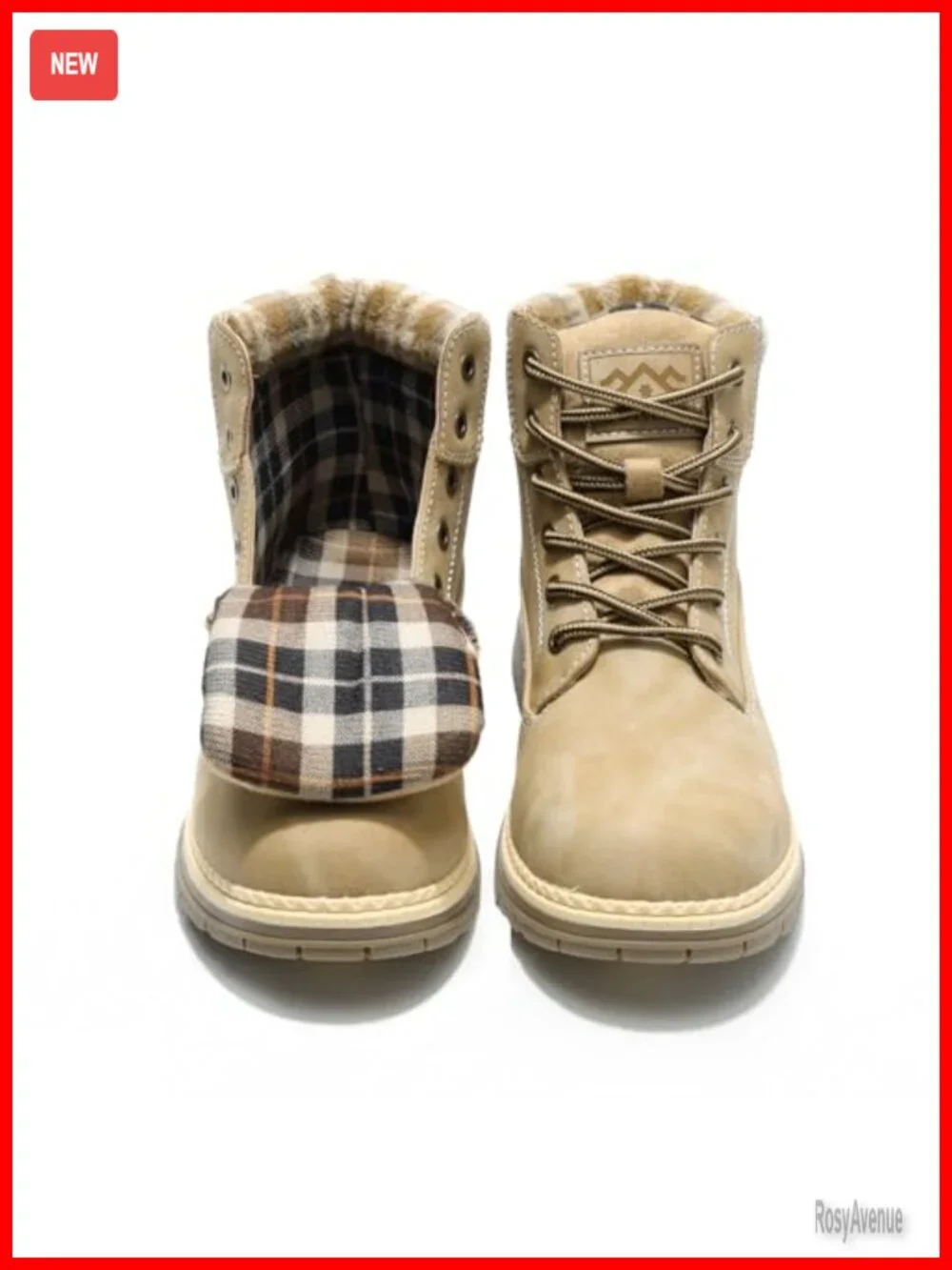 Women's Hiking Boots - Lightweight Winter Snow Ankle Boots Fur Lined Water